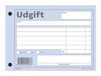 Udgiftsbilag Mayland, 147 x 105 mm, 100 ark, blå