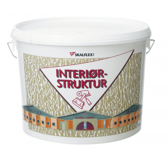 Skalflex Strukturmaling - Interiør Sand Råhvid 15kg