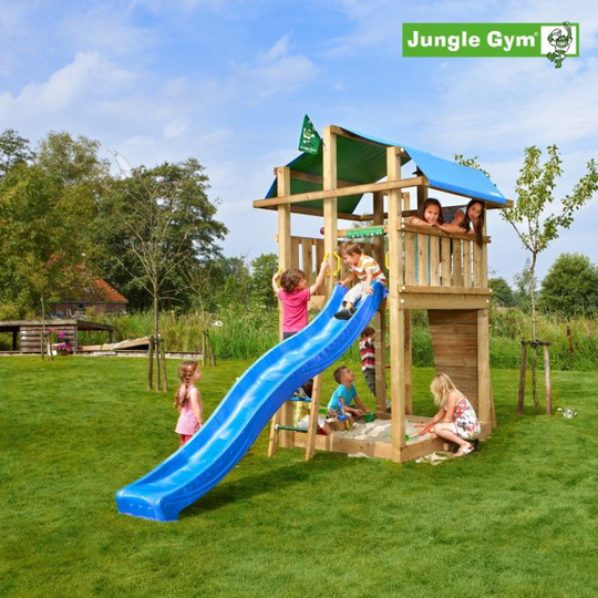 Jungle Gym Fort legetårn komplet inkl. rutschebane - 804-275
