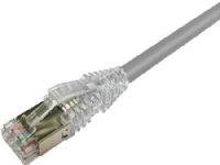 NETCONNECT Patchkabel kat 6A S/FTP PiMF, længde: 0,5 m farve: grå med LSZH kappe