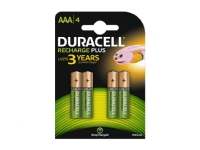 Batteri Duracell genopladelig AAA 750mAh - (4 stk.)