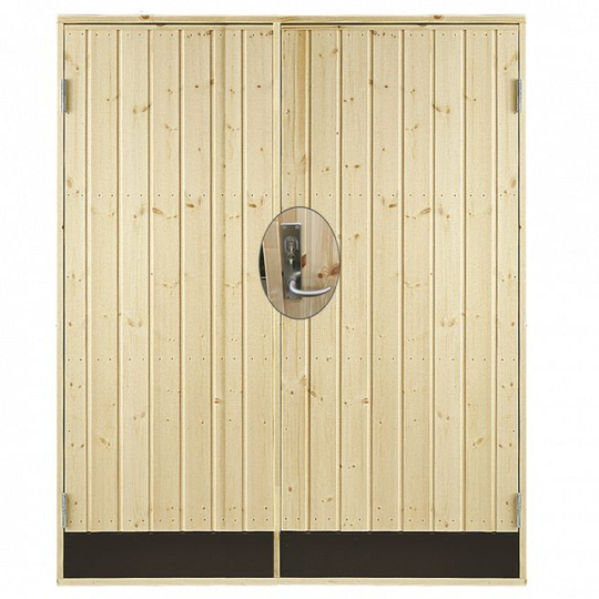 Plus Dbl. udhusdør panel inkl. karm/montagesæt - HU - 151,2 × 187,8 cm - 393540-1
