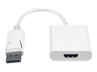 MicroConnect - Videoadapter - DisplayPort han til HDMI hun - hvid - 4K support, aktiv