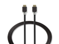 Nedis - USB-kabel - USB-C (han) til USB-C (han) - USB 3.1 Gen 2 - 1 m - rund - antracit (sort)