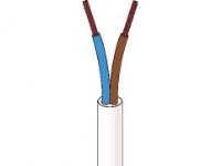 Plastkappeledning PKA 2X1,5 sort Rg100 - (100 meter)