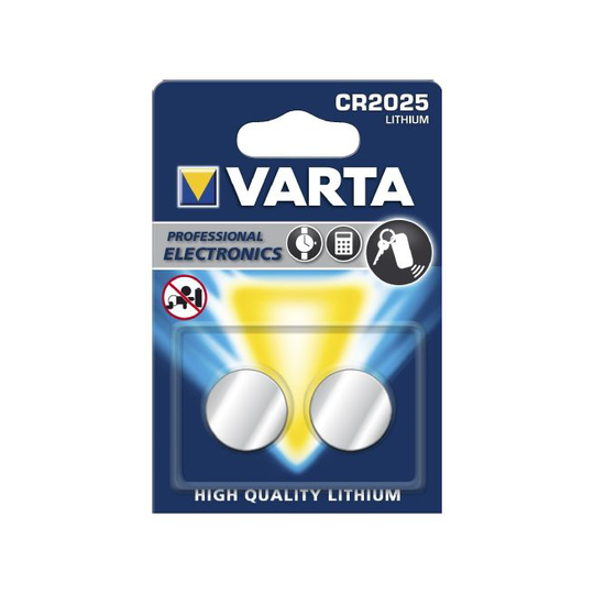 Varta Lithium Cell - CR2025 - 2pk.