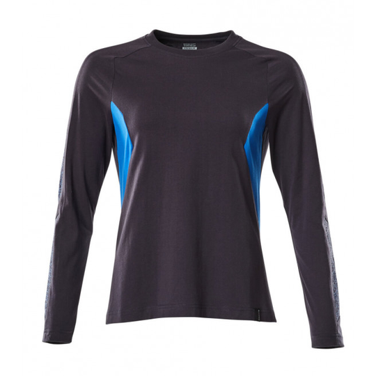 Mascot Accelerate T-shirt, langærmet 18391-959 Dame - Mørk Marine-Azurblå