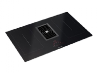 Faber Galileo Smart BK GLASS A830 - Induktions kogeplade - 4 plader - Niche - bredde: 80.2 cm - dybde: 49.2 cm - sort med downdraft-udstødning (ekstr