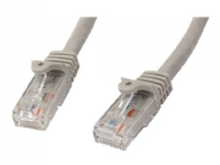 StarTech.com 5m CAT6 Ethernet Cable, 10 Gigabit Snagless RJ45 650MHz 100W PoE Patch Cord, CAT 6 10GbE UTP Network Cable w/Strain Relief, Grey, Fluke
