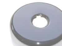Vægroset 80 mm ø, 30 mm - 1/2 gev. forkromet