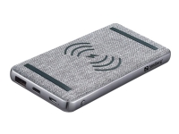 Sandberg - Trådløs power bank - Li-pol - 10000 mAh - 37 Wh - 3 A - PD, QC 3.0 - 2 output-stikforbindelser (USB, USB-C) - på kabel: Micro-USB