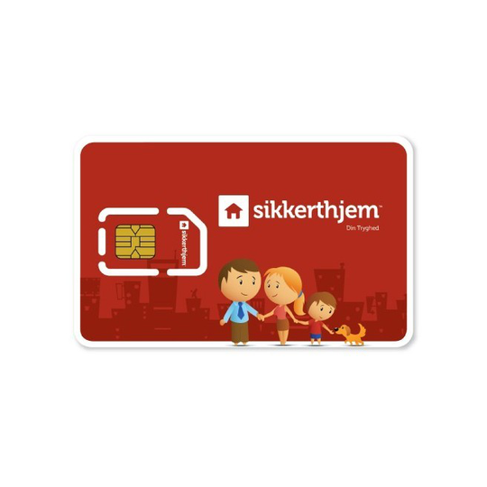 SikkertHjem SMS-kort 12 mdr. S6EVO