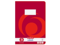 Herlitz 340281, Rød, Hvid, 32 ark, Firkantet papir, A4, 80 g/m², Papir