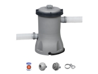 Bestway 58383-3, Patronfilterpumpe, Grå, Pool over jorden, Rund, Patronfilter, Kina