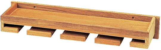 Vinglasholder m/tophylde, teak 44,5 x 13 x 6 cm.