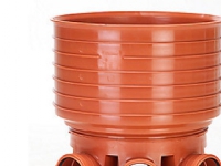 Rense-insp.brønd 315-200mm T2 - lige gennemløb og H+V tilløb. Uponor PP