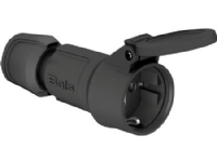 BALS Slagfast forlængerled schuko 16A 250V IP54, med Multi-Grip, polyamid. Farve sort