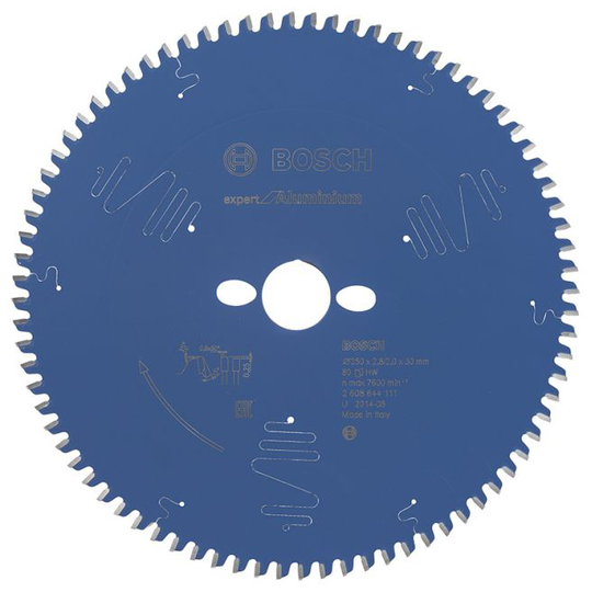Bosch Rundsavsklinge 250x30x2.8mm 80t Exp Alu - 2608644111