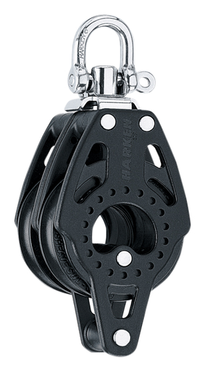 Blok dobbelt 57 mm carbo m/hundsvot