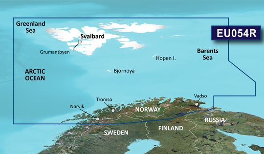 Garmin Bluechart G3 Vision veu054r Vestfjd-Svalbard-Varanger
