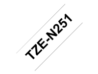 Brother TZe-N251 - Sort på hvid - Rulle (2,4 cm x 8 m) 1 kassette(r) bånd uden laminering - for Brother PT-D600 P-Touch PT-E800 P-Touch Cube Plus P