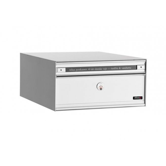 Allux PC1 - uden lås 1 modul Hvid m. stållåge Systempostkasse - F47805-1H
