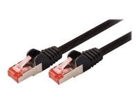 Nedis - Netværkskabel - RJ-45 (han) til RJ-45 (han) - 7.5 m - SFTP - CAT 6 - formet, rund - sort