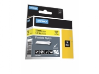 DYMO RhinoPRO Flexible Nylon - Nylon - gul - Roll (1.2 cm x 3.5 m) 1 kassette(r) fleksibel tape - for Rhino 4200, 6000, 6000 Hard Case Kit