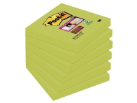 Post-it® Super Sticky notes 654-6SS-AW 76 x76mm neongrøn (pakke a 6 stk.)