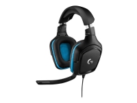 Logitech Gaming Headset G432 - Headset - 7.1 kanaler - fuld størrelse - kabling - USB, 3,5 mm jackstik - sort