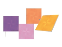 Nanoleaf Canvas Smarter Kit - Trådløst belysningssæt - LED x 4 - 1 W - 16 millioner farver - 1200-6500 K