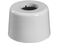 Purus hvid plastroset 32 mm med højde på 65 mm og bredde på 95 mm