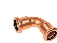 bøjning 42 mm 90° M-M - muffe-muffe Cu press. M og V bakker