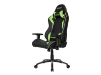 AKRACING SX - Stol - armstøtter - T-formet - drejeled - metal, high-density skum, PU syntetisk læder - grøn