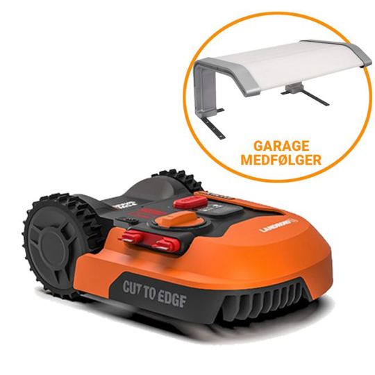 Worx Landroid Robotplæneklipper M500 - WR141E Inkl. Garage