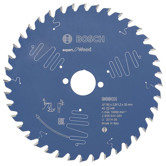 Bosch Rundsavsklinge 190x30x2mm 40t Exp Wood - 2608644084