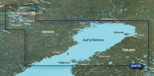 Garmin Bluechart G3 Vision veu473s Den Botniske Bugt, Nord