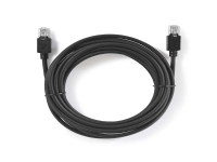 Nedis - Netværkskabel - RJ-45 (han) til RJ-45 (han) - 20 m - foldet uskærmet snoet par (F/UTP) - CAT 6 - formet, rund - antracit (sort)