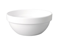Skål 0.5 ltr Ø14x6.5 cm Melamin Hvid,1 stk