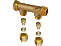 Uponor ford.rør m/oml 3/4 2x15 - Uponor ford.rør med oml. wtr pex dr 3/4''mt/sn 2x15c/c50mm