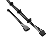 be quiet! S-ATA POWER CABLE CM-30750 - Strømkabel - 4-PIN mini-strømforsyningsforbinder, SATA strøm - 70 cm - sort
