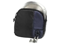 Hama CD Player Bag for Player and 3 CDs, black/blue, Sort, Nylon