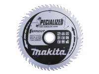 Makita Efficut - Rundsavsklinge - for træ, metal, plastik, laminer, medium densitets træfiberplade (MDF), melamin - 165 mm - 56 tænder