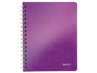 Notesbog Leitz WOW, A5, linjeret, lilla