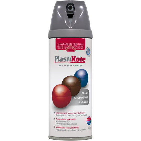 Plasti-kote Twist, Blank 21101 - Mellem Grå 400ml