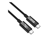 Club 3D - USB-kabel - USB-C (han) til USB-C (han) - USB4 Gen3x2 - 48 V - 5 A - 1 m - 8K60 Hz support, tovejs, op til 240 W strømforsyningssupport, ex