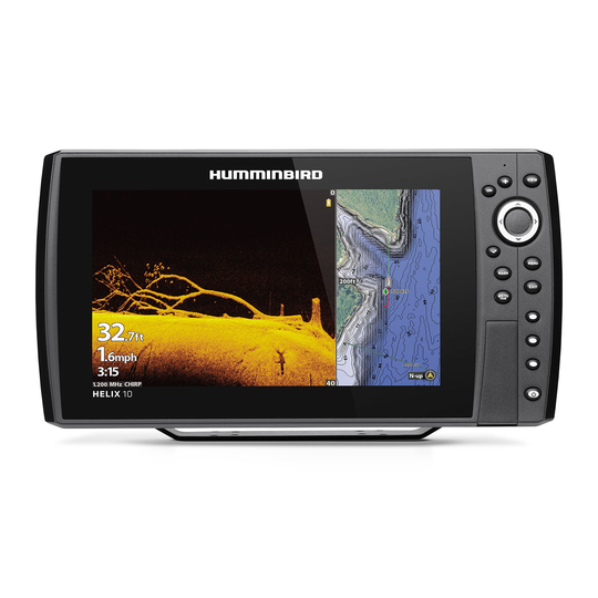 Hummingbird HELIX 10 CHIRP MDI+ GPS G4N Kortplotter