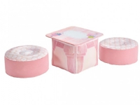 Worlds Apart Dream Town Rose Petal Tea Time, Taburet, Pink, Rektangulær form, Indendørs, 2 År, Kasse