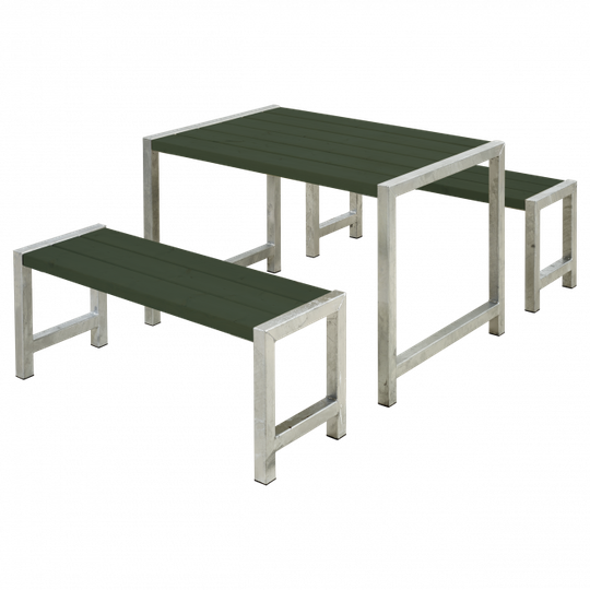 Plus Café Plankesæt 127 cm - Grøn - 185580-11