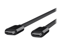 Belkin Thunderbolt 3 - Thunderbolt kabel - USB-C (han) til USB-C (han) - USB 3.1 Gen 2 / Thunderbolt 3 / DisplayPort 1.2 - 80 cm - sort - for P/N: F4